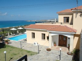 Villa Coral Panorama, Aussicht auf Coral Bay, Zypern